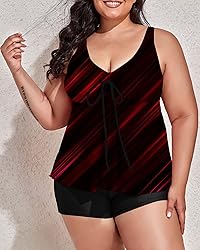 Omichic Modest Tankini Swimsuits for Women Two