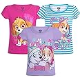 Paw Patrol Nickelodeon Skye and Everest Girls 3 Pack T-Shirts for Toddler Little Kids
