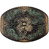 Western Floral Eagle Dogs Birds Star Replacement Belt Buckle Fits 1-1/2"(38mm) Belt Strap-Multi-Style Options