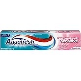 Aquafresh Maximum Strength Sensitive + Gentle Whitening Toothpaste, Smooth Mint 5.6 oz (Pack of 3)