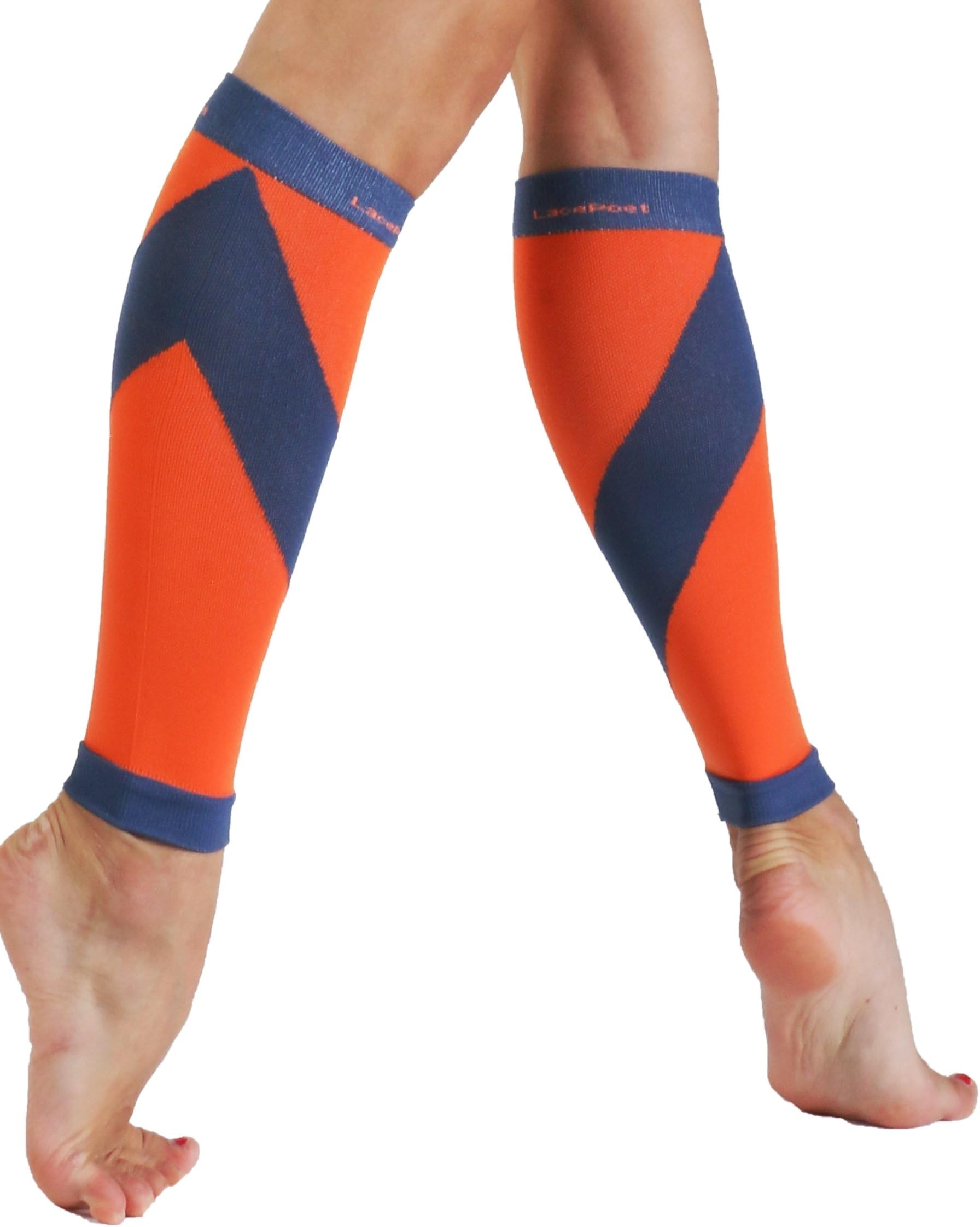 Lace Poet Orange and Blue Calf Braces