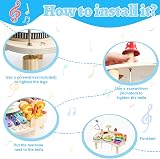 XIAPIA Kids Drum Kit Musical Toy Set with Xylophone Bell Sticks Wood Toys view 5