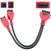 ecocstm 12+8 Pin Connector to OBD2 Adapter, Secutiry Gateway Bypass Cable | Compatible with Chrysler SGW Equipped FCA Vehicles for Diagnostic, Fit for Scanners MK808 MK808S MX808 MS906 Pro MS908S