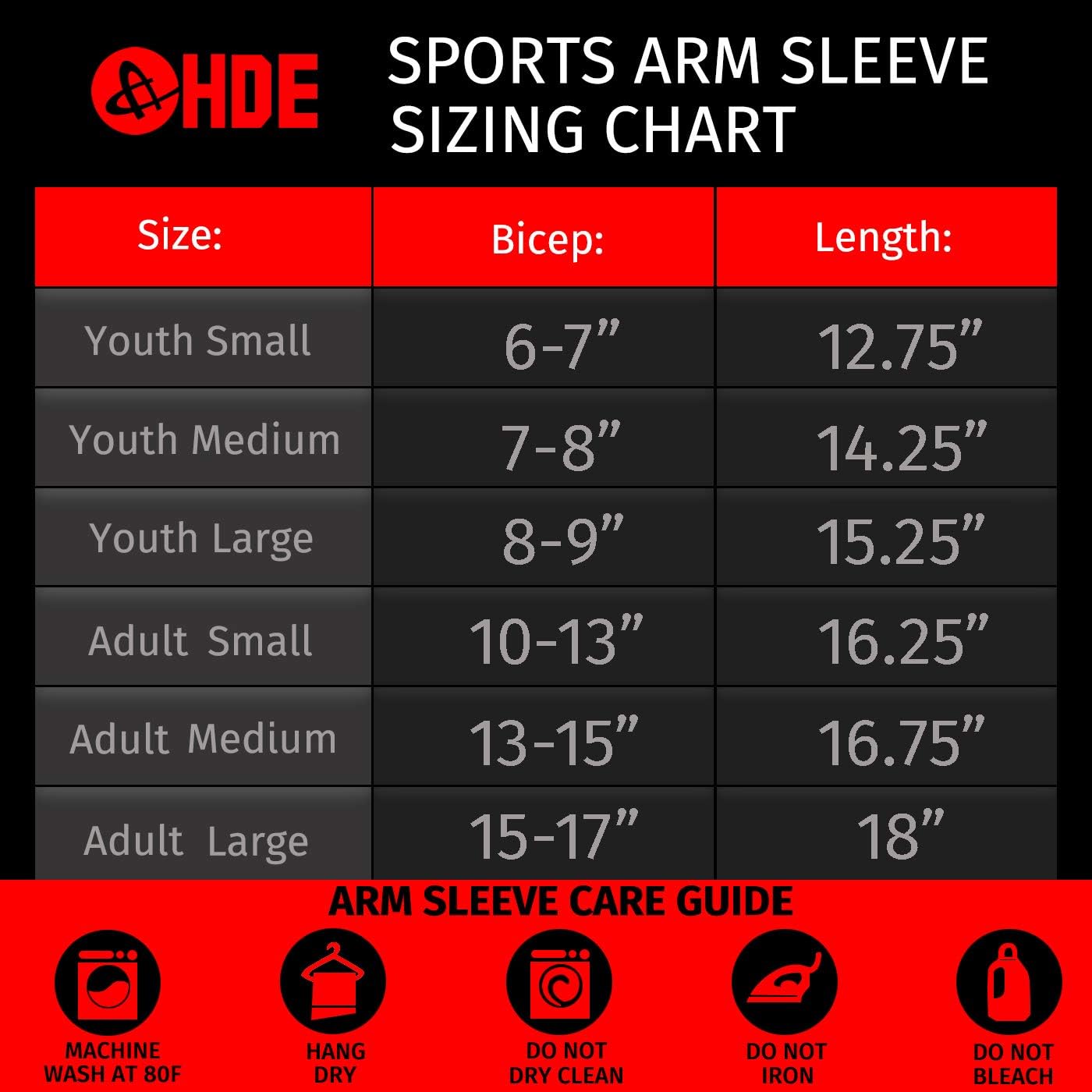 HDE 2 Pack Arm Compression Sleeves for Kids Basketball Shooting Sleeve - Youth Sports Football Baseball Softball : Clothing