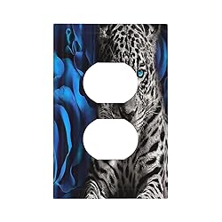 Blue Rose And Snow Leopard Flower Animals 1 Gang