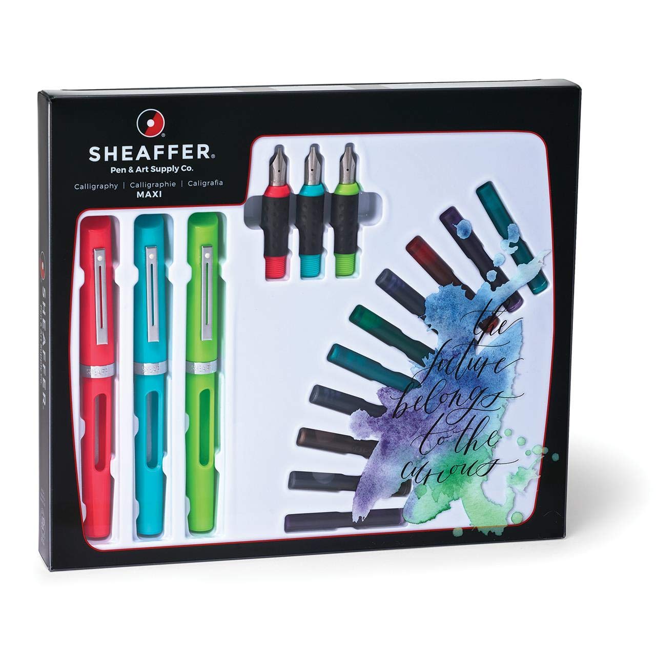 Sheaffer Calligraphy Maxi 3 Fountain Pen with 3 Nib Gift Set