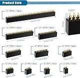 VooGenzek 65-Piece 2.54mm Female Pin Header Kit for Arduino Shields view 2