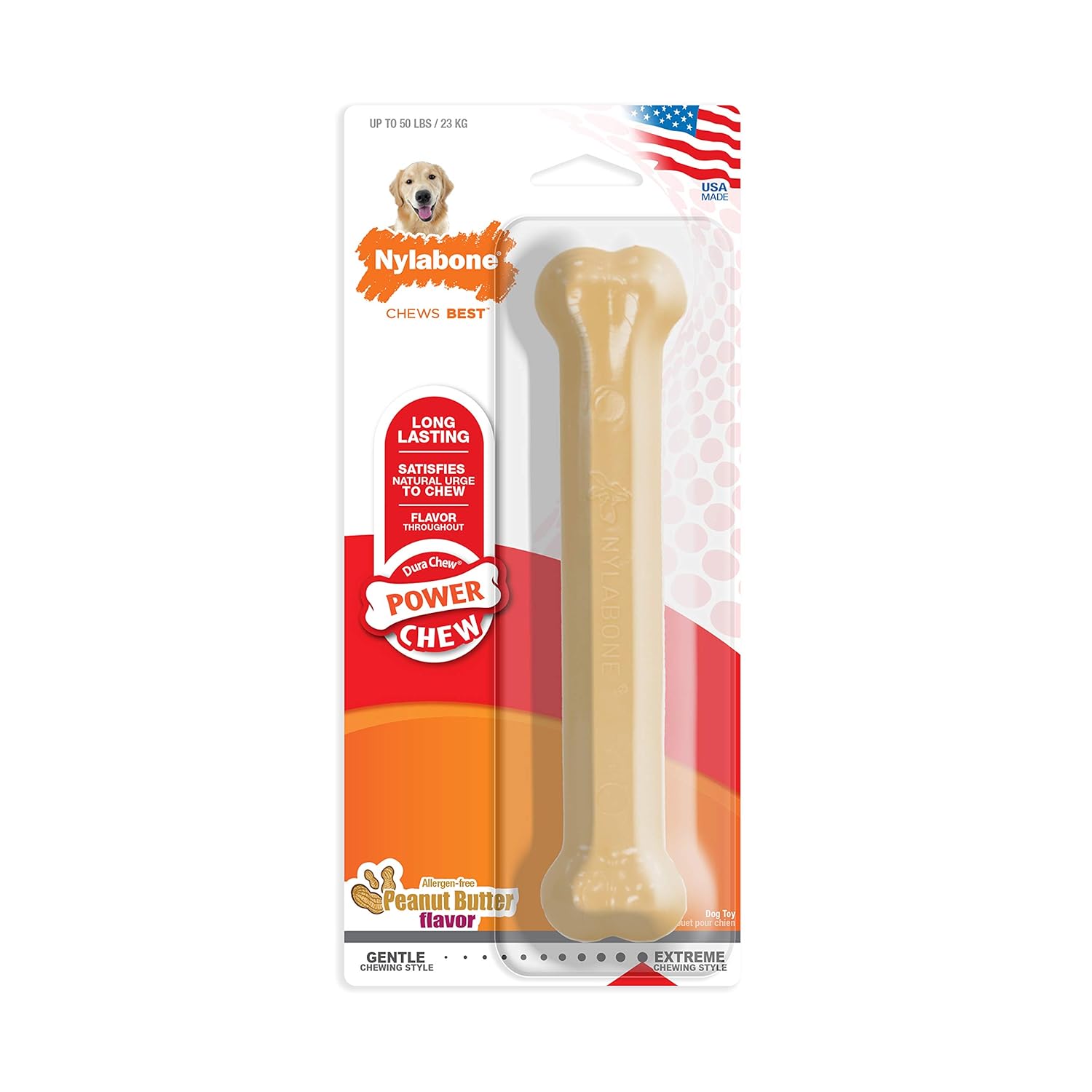Nylabone Dura Peanut Butter Chew, Large Amazon.co.uk Pet Supplies