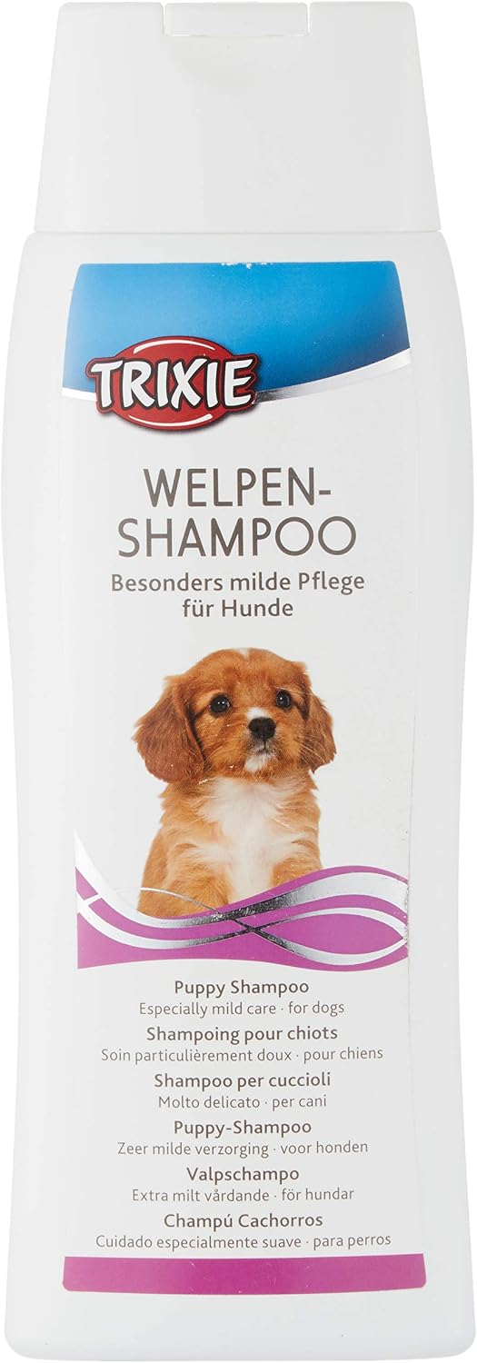 TRIXIE Puppy Shampoo - mild & skin-friendly shampoo for dogs - for well-groomed coats - 250 ml - 2906, natur, 250 ml (Pack of 1)