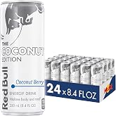 Red Bull Energy Drink, Coconut Berry, Coconut Edition | contains caffeine, taurine, B-vitamins, sugar, and water, 8.4 fl oz, pack of 24 cans