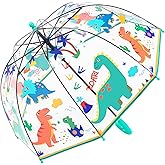 Chesoon Cute Kids Umbrella for Boys with Clear Dome Surface Windproof Lightweight for Toddler Kids