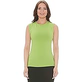 ESTEEZ Women’s Sleeveless Fitted Tank Top – Stretch Cotton Blend, Layering Essential