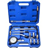 Petrol Gasoline Engine Cylinder Compression Tester Kit with M10 M12 M14 M16 M18