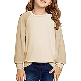 blibean Girls Fall Sweatshirt Tween Crewneck Cable Knit Tops Size 6-15 Years