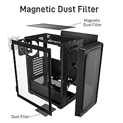 DARKROCK EC2 Black ATX Mid Tower PC Case, Type-C