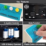 Global Gizmos Candy Grabber Arcade Game with Joysticks Coins Included Black view 3