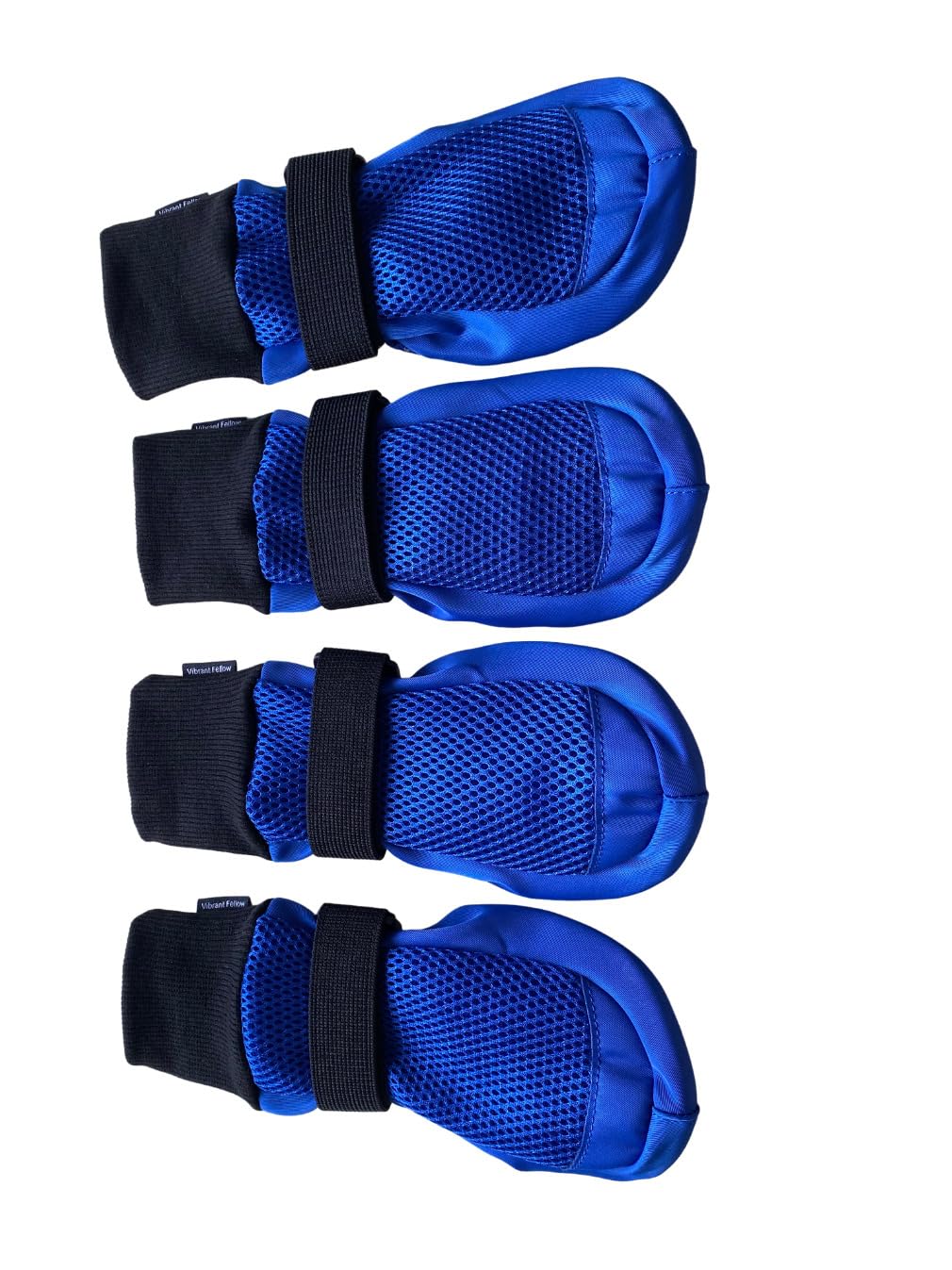Vibrant Fellow Dog Shoes for Walking, Paw Protector Dog Boots Soft and Breathable, Booties that Stay on for Dogs, Set of 4, Size X-Large, Colour Blue