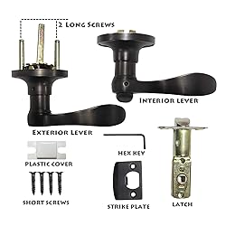Gobrico 2 Pack Privacy Door Locks Levers for