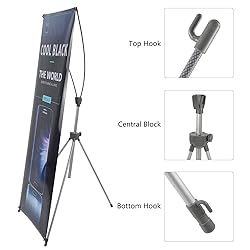 T-SIGN Reinforced Block Adjustable Tripod X Banner