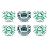 NUK Comfy Pacifiers, 0-6 Months, 6 Pack