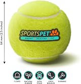 SPORTSPET Tennis Balls for Dogs 12 Pack - Extra Bouncy Floats 64mm Non Toxic view 2
