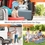 KYG Car Boot Liner with Bumper & Side Protection 184x105x38cm Grey view 7