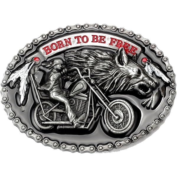 Boucle De Ceinture Marlboro Classics Vintage - Style Cowboy Motard Authentique