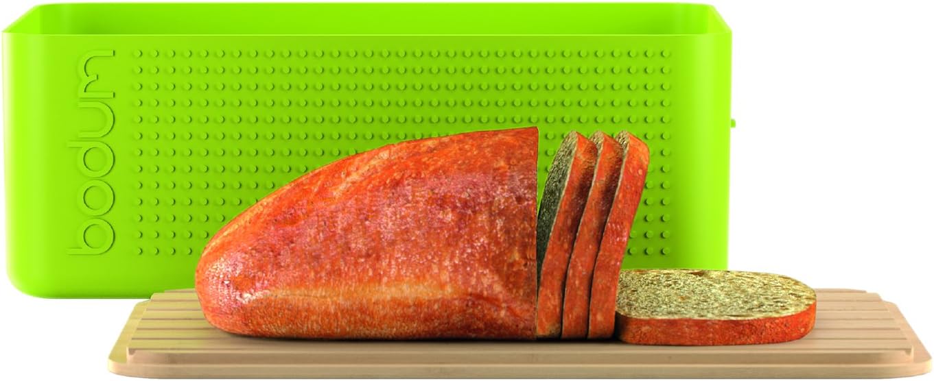 BODUM Bistro Bread Box, Lime, Large BigaMart