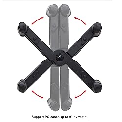 IO CREST Mobile Desktop Tower Computer Floor Stand