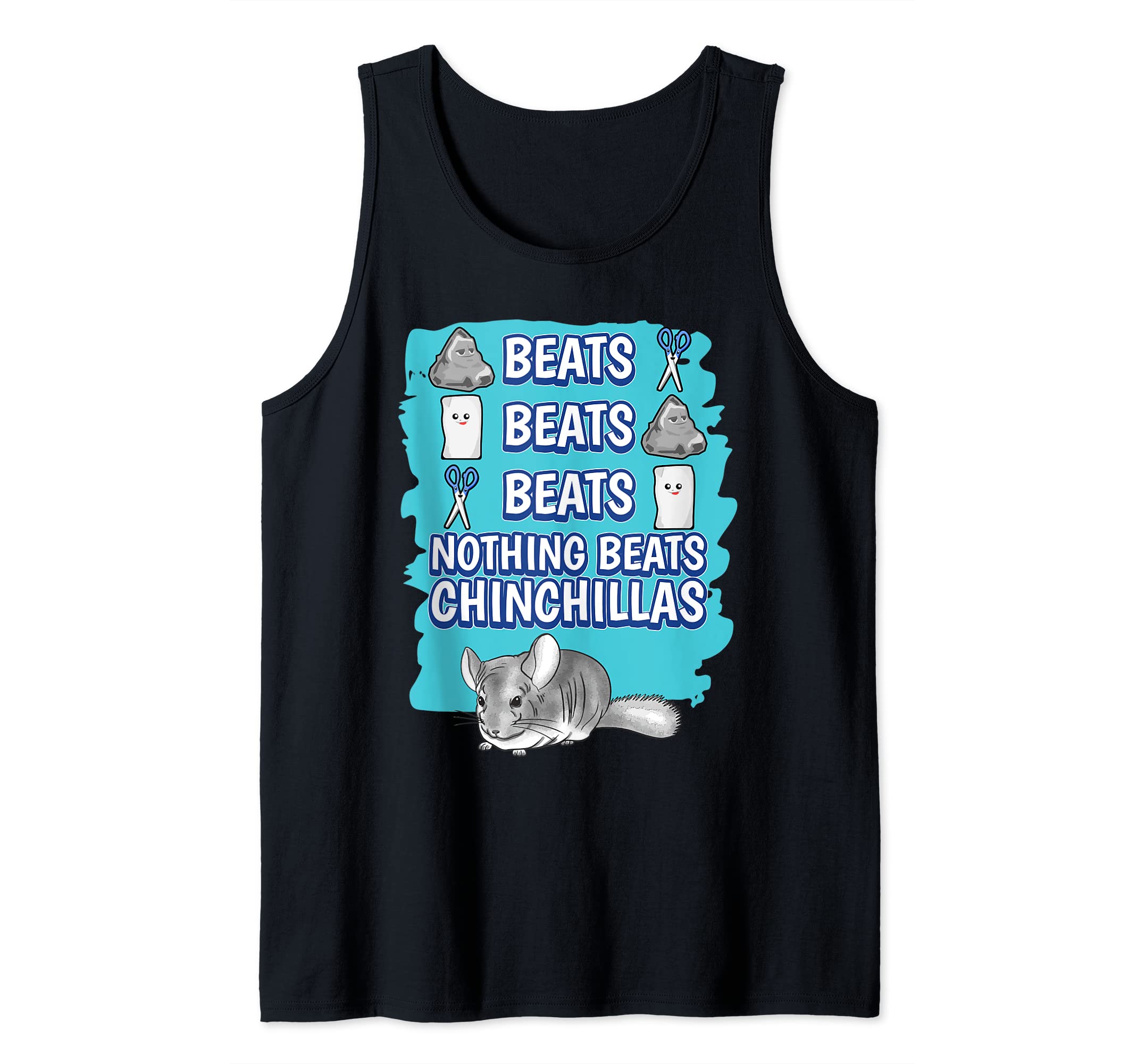 Chinchillas Rock Paper Scissors Game Chinchilla Tank Top