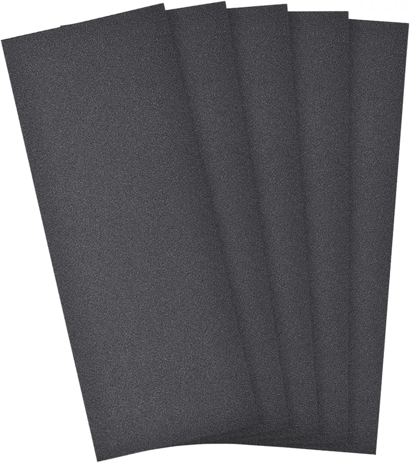MACHSWON 9 x 3.6inch Wet Dry Silicone Carbide Paper Waterproof Sandpaper for Wood Furniture Finishing, Metal Sanding 5pcs 320 Grits