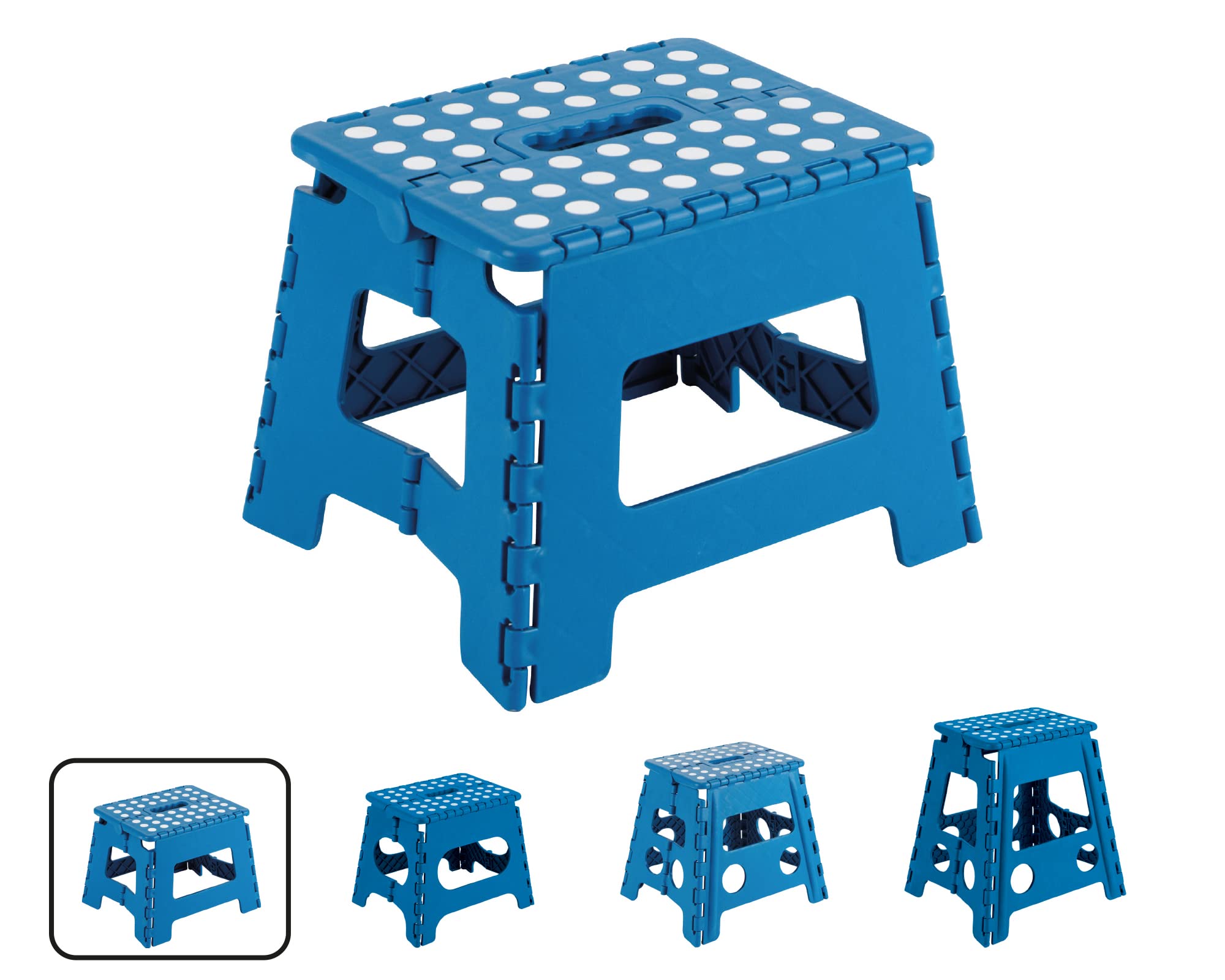 ARREGUI TB-022-A Small Folding Stool | Folding Stool for Children and Adults | Portable and Foldable Folding Stool | 150 kg Load Capacity | Stool for Kitchen, Bathroom, Camping, Garden | 22 cm High |