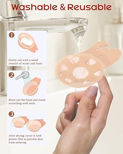 sachin and babi light blue dress KISWON Seamless Lift Ultra-Thin Silicone Nipple Covers