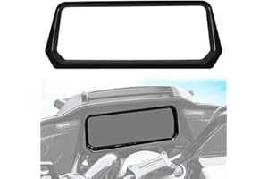 LUXEMOTO Stereo Accent Dashboard Inner Fairing Trim for Harley Road Glide 2024, Glossy Black Speedometer Gauge Bezel Trim Cover for Harley CVO Road Glide ST Road Glide 2024 Accessories