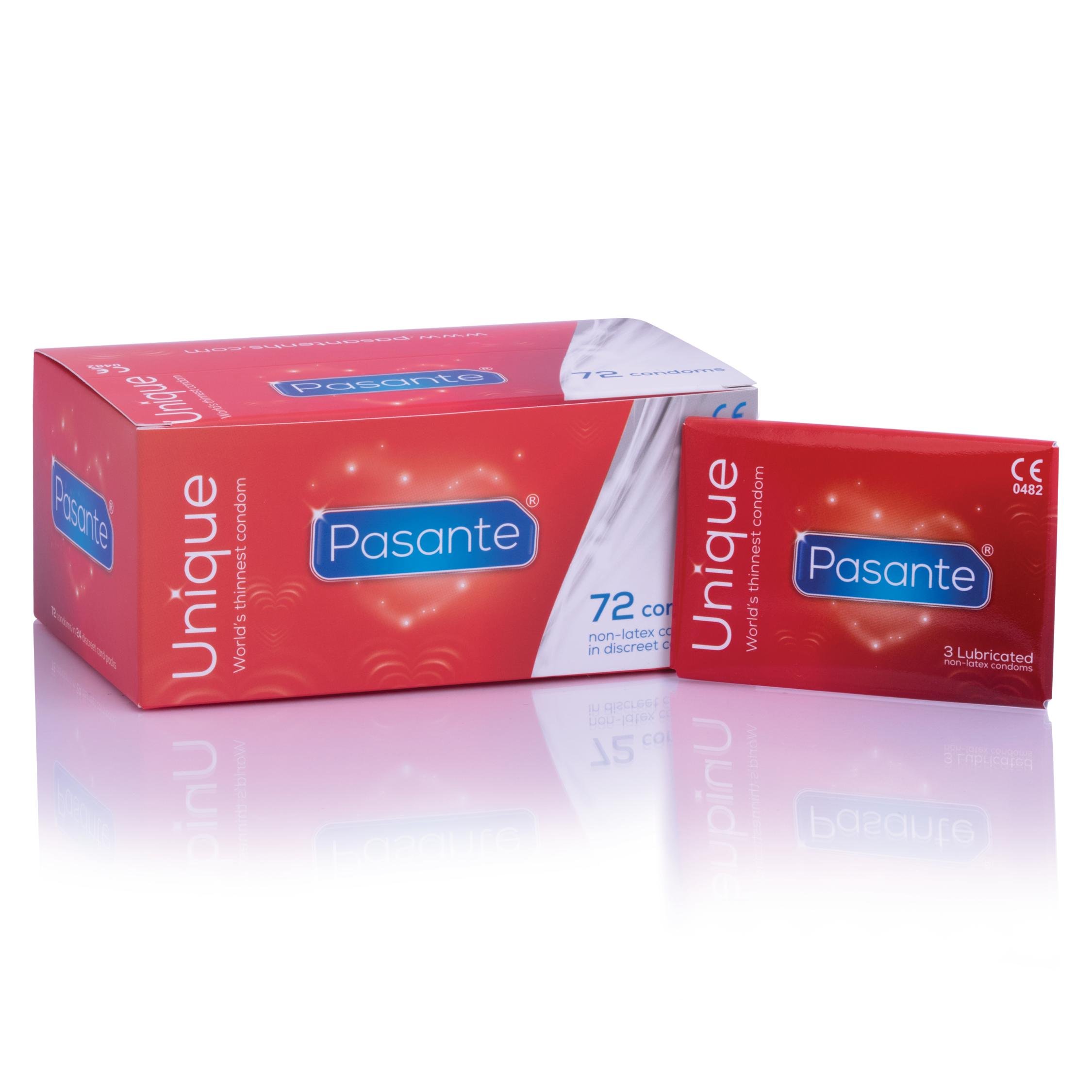 Pasante Unique | Non-Latex Condoms | Pack of 72 — image 1