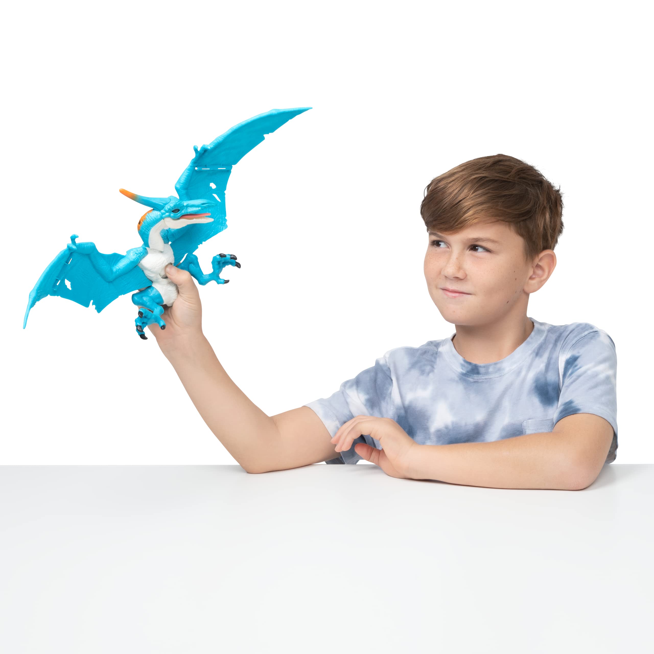 Robo Alive Dino Action Pteradactyl by ZURU Dinosaur Toys, Real Biting Action, Lifelike Roars Sound, Battery-Powered Robotic Interactive Electronic Reptile Toy for Boys