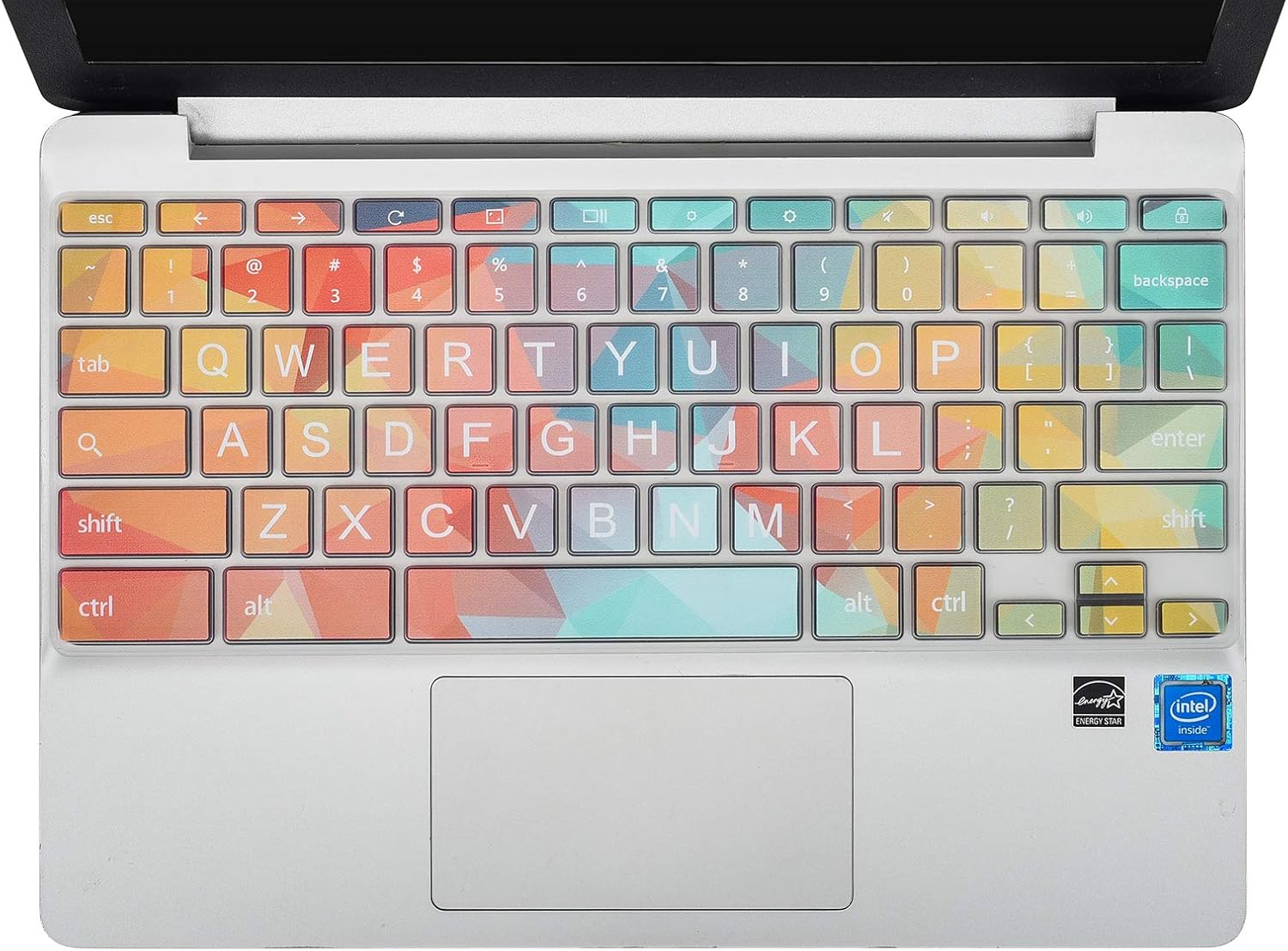 Keyboard Cover Skin for HP 14a Chromebook X360 14a-ca0030wm 14a-na 14b-ca0010nr 14-db/ca/ak/da, HP Chromebook 11 11A-NB0013DX/G7 EE/G6 EE/G5/G3/G2 11-ae051wm 11-ae000 11.6 inch(Colorful)