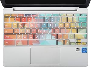 Keyboard Cover Skin for HP 14a Chromebook X360 14a-ca0030wm 14a-na 14b-ca0010nr 14-db/ca/ak/da, HP Chromebook 11 11A-NB0013DX/G7 EE/G6 EE/G5/G3/G2 11-ae051wm 11-ae000 11.6 inch(Colorful)