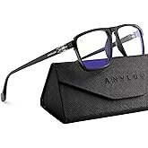 ANYLUV Blue Light Glasses Men, Fashionable Business Style Glasses for Men Women, Integrated Nose Pad for Eye Protection