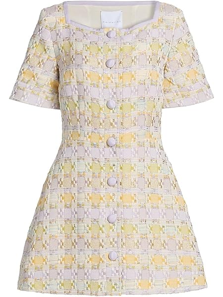 Markarian Metallic Tweed Minidress Markarian Metallic Tweed Minidress