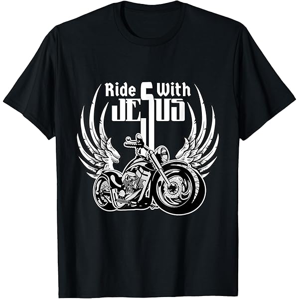 Amazon.com: Ride With Jesus Christian Biker Men Women Kids