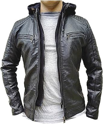 Manteau homme simili cuir Clearance