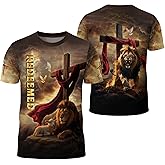 Redeemed Tshirt, Christian Shirts for Men, Cross Shirt, Jesus Shirts for Men, Bible Verse Shirt