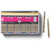 Sakura Pigma Micron Color Pen Set, 73 Count Fineliner Artist Gift Set | Complete Color &amp; Point Size Collection for Drawing, Illustration, Journaling, Lettering &amp; Archival Ink Artist Gift Set