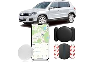 DAHETAG GPS Tracker for Vehicles,Mini Hidden Vehicles Tracker with Magnetic Case,No Subscription Car GPS Tracker Work with Apple Find My (iOS Only) (Black,1PCS)