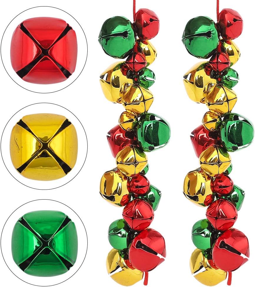 Christmas Jingle Bells 300Pcs Craft Bells Colorful Metal