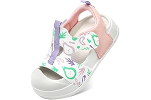 MK MATT KEELY Girls Boys Sandals Toddler Summer Closed Toe Athletic Sandals Kid Adjustable Non-slip Outdoor Sandal Lightweight Beach Shoes