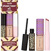 tarte shape tape best-sellers set – Shape Tape Concealer, Hydrating Lip Gloss Balm & Mascara for Curl, Volume & Length, Longwear, Cruelty Free
