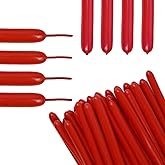 EBLLIWSM 100PCS 260Q red Magic long balloons decoration shopping mall activities, party decoration, parent-child activities. Not easy to damage, shiny and beautiful.