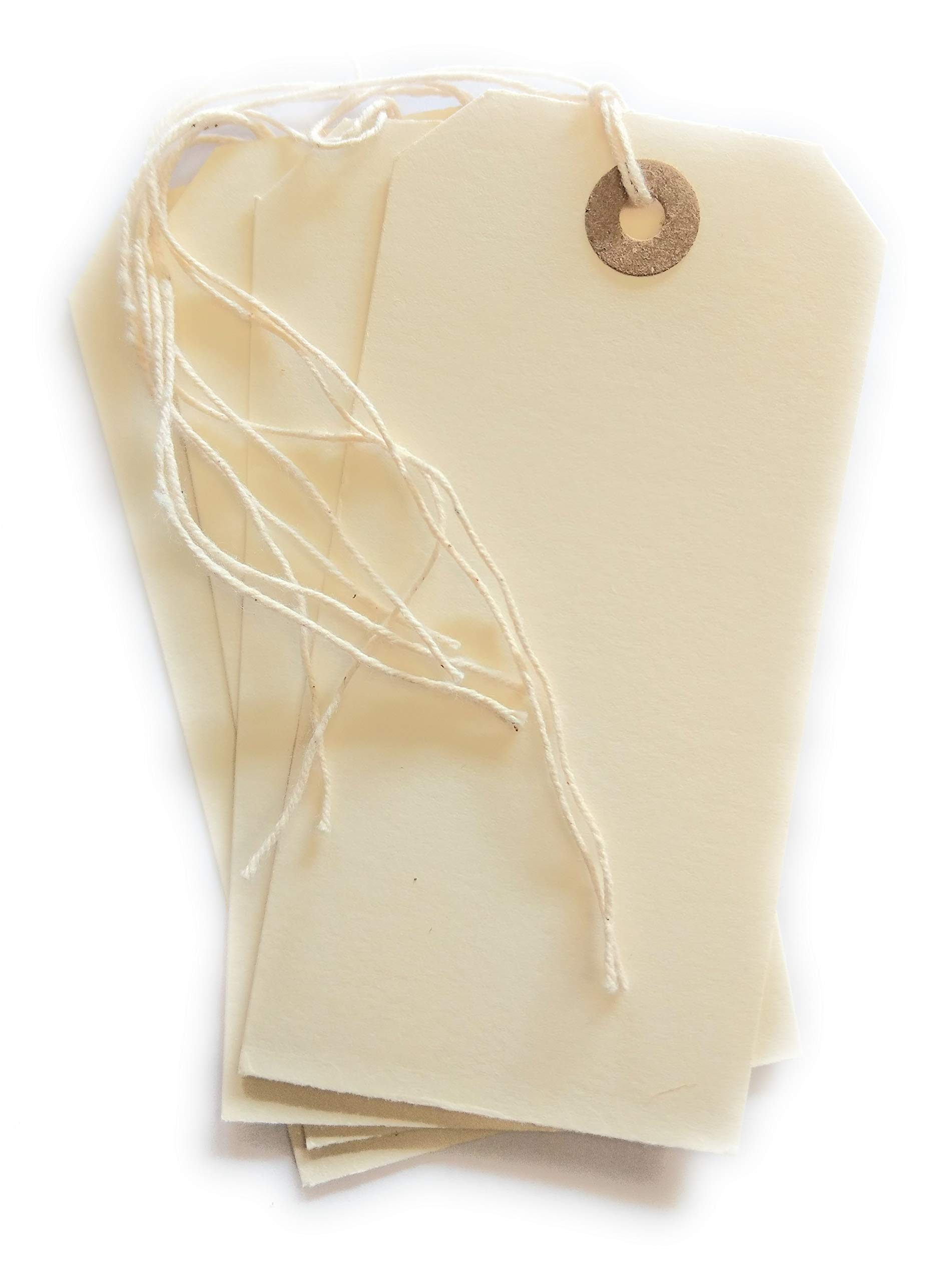 ARTH Manila Strung Tags Luggage Labels White Size 120X60MM Pack of 250